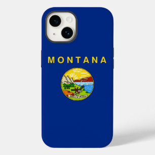 Patriotic Apple iPhone 14 Case-Mate, Montana Flag Case-Mate iPhone 14 Case