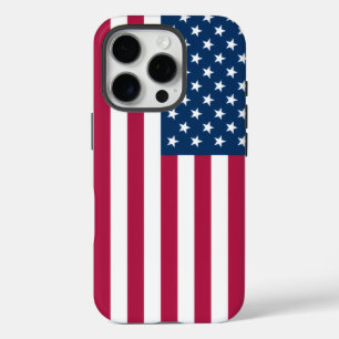 Patriotic Apple iPhone 15 Pro Case-Mate, USA flag iPhone 16 Pro Case