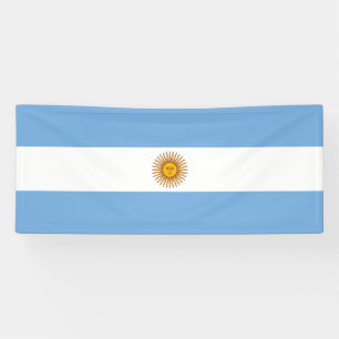 Patriotic Argentinian Flag Banner