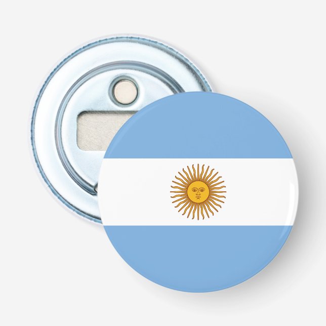 Patriotic Argentinian Flag Bottle Opener (Front)