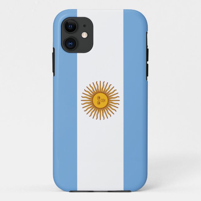 Patriotic Argentinian Flag Case-Mate iPhone Case (Back)