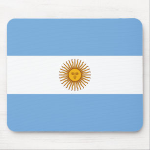 Patriotic Argentinian Flag Mouse Pad
