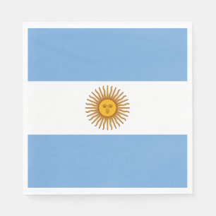 Patriotic Argentinian Flag Napkin