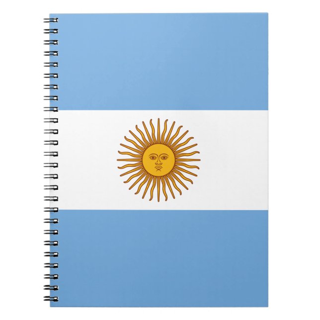 Patriotic Argentinian Flag Notebook (Front)