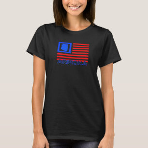 Patriotic Arizona Usa Flag Arizonian Local Home So T-Shirt