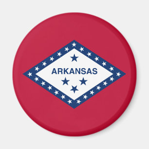 Patriotic Arkansas State Flag Magnet