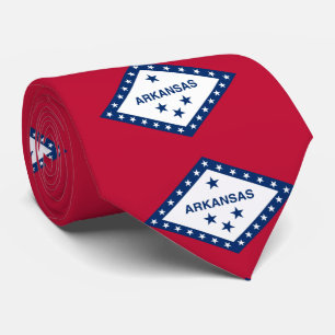 Patriotic Arkansas State Flag Tie