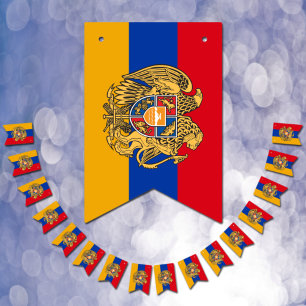 Patriotic Armenian Flag, Birthday Party Armenia Bunting
