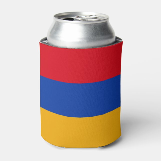 Patriotic Armenian Flag Can Cooler (Can Front)