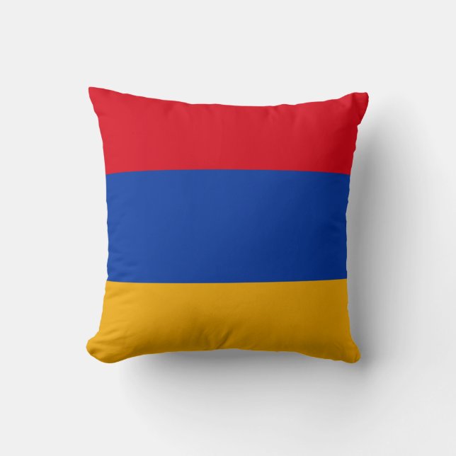 Patriotic Armenian Flag Cushion (Front)