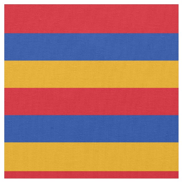 Patriotic Armenian Flag Fabric (Close Up)