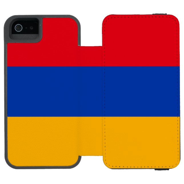 Patriotic Armenian Flag Incipio iPhone Wallet Case (Folio Open)