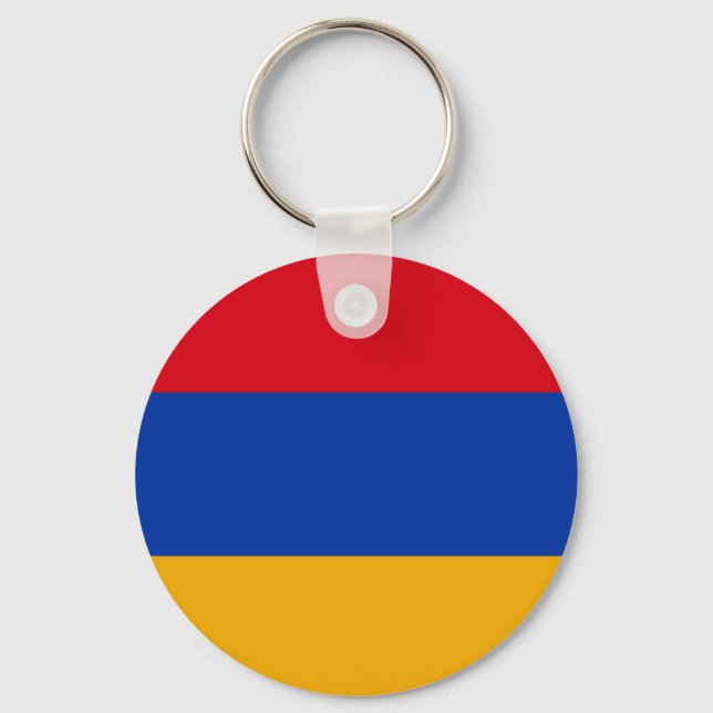 Patriotic Armenian Flag Key Ring (Front)