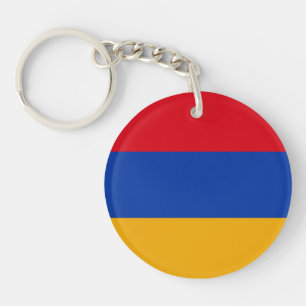 Patriotic Armenian Flag Key Ring