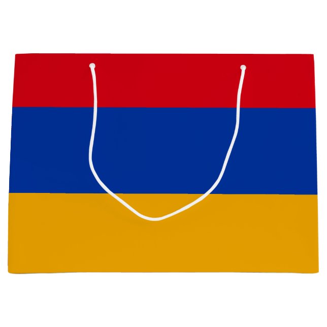 Patriotic Armenian Flag Large Gift Bag (Front)
