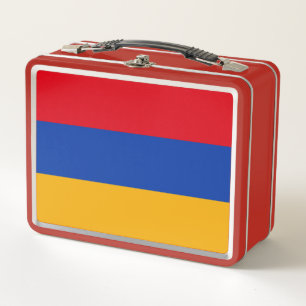 Patriotic Armenian Flag Metal Lunch Box
