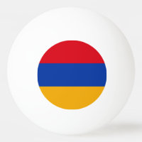 Patriotic Armenian Flag Ping Pong Ball