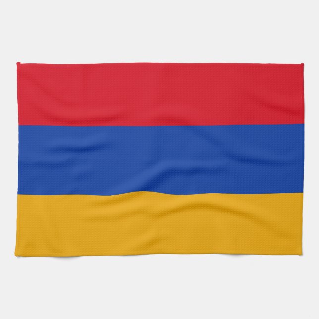 Patriotic Armenian Flag Tea Towel (Horizontal)