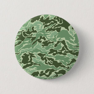 Patriotic Army Custom Green Camouflage Designs 6 Cm Round Badge