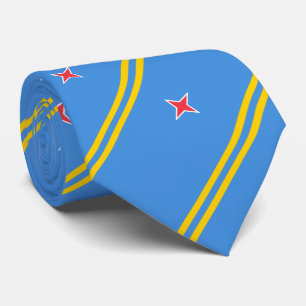 Patriotic Aruba Flag Tie