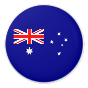 Patriotic Australian Flag Ceramic Knob