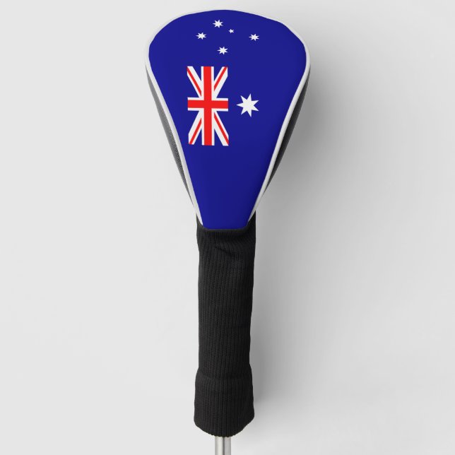Patriotic Australian Flag Golf Head Cover (Front)