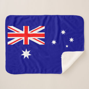 Patriotic Australian Flag Sherpa Blanket