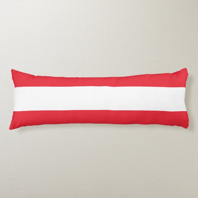 Patriotic Austrian Flag Body Cushion (Front)