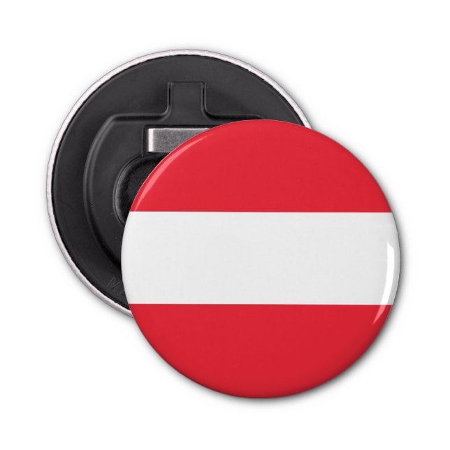 Patriotic Austrian Flag Bottle Opener (Front)