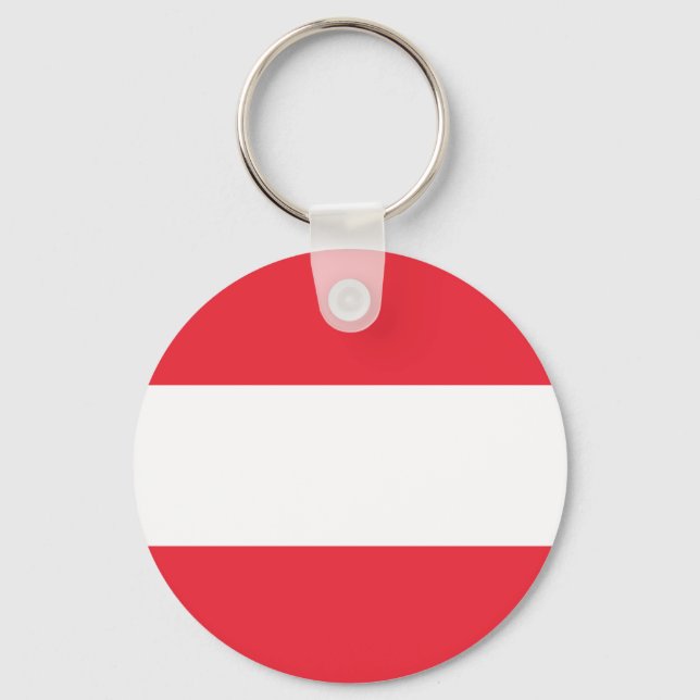 Patriotic Austrian Flag Key Ring (Front)