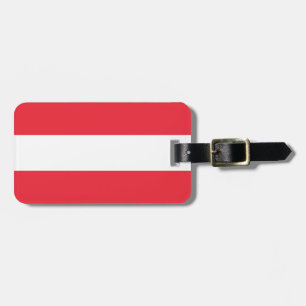 Patriotic Austrian Flag Luggage Tag