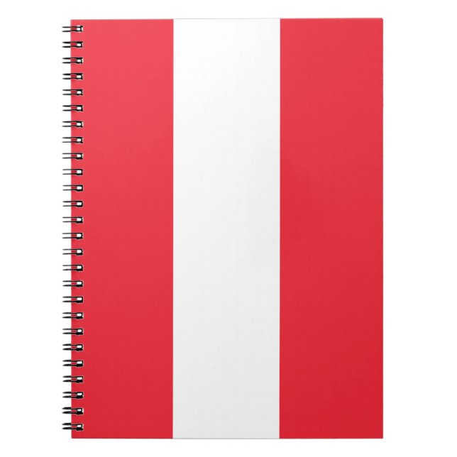 Patriotic Austrian Flag Notebook (Front)
