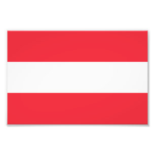 Patriotic Austrian Flag Photo Print