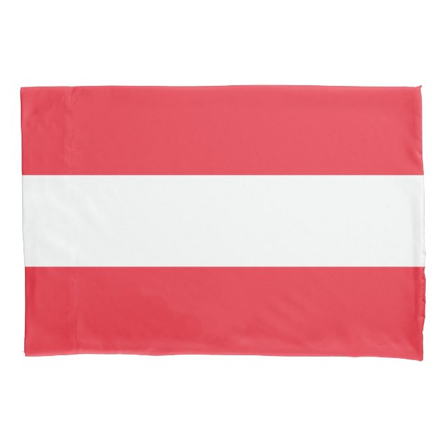 Patriotic Austrian Flag Pillowcase (Front)