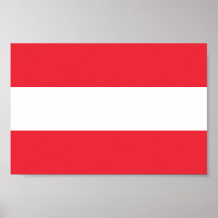 Patriotic Austrian Flag Poster