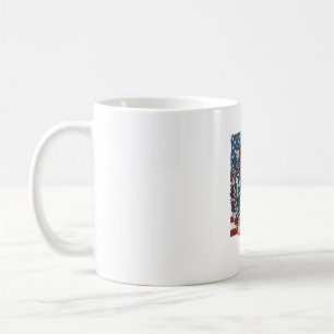 Patriotic Autumn Leaves Vector Graphic Tee Coffee Mug