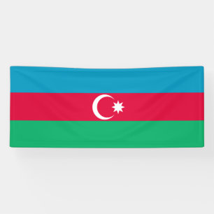 Patriotic Azerbaijan Flag Banner