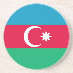 Patriotic Azerbaijan Flag Coaster