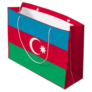 Patriotic Azerbaijan Flag Large Gift Bag