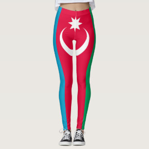 Patriotic Azerbaijan Flag Leggings