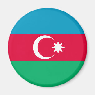 Patriotic Azerbaijan Flag Magnet