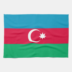 Patriotic Azerbaijan Flag Tea Towel