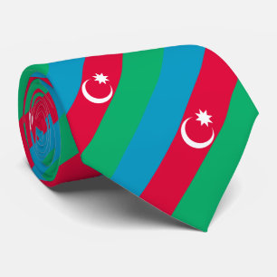 Patriotic Azerbaijan Flag Tie