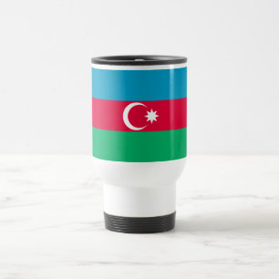 Patriotic Azerbaijan Flag Travel Mug