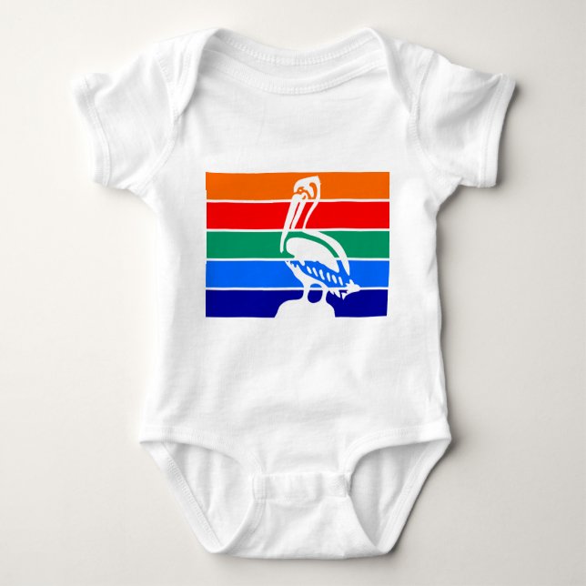 Patriotic baby bodysuit, flag of St. Petersburg Baby Bodysuit (Front)