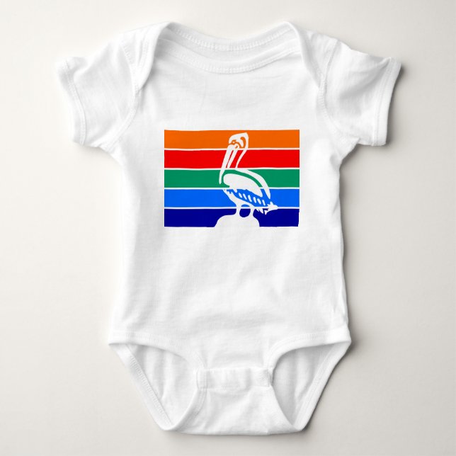 Patriotic baby bodysuit, flag of St. Petersburg Bodysuit (Front)