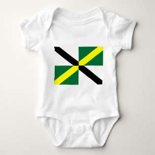 Patriotic baby bodysuit with flag of Monterey USA