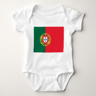 Patriotic baby bodysuit with flag Portugal
