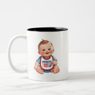 Patriotic Baby Sip Mug - 4th of July Baby's First 