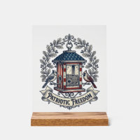 Patriotic Backyard Bird Feeder Vector Graphic Tee_